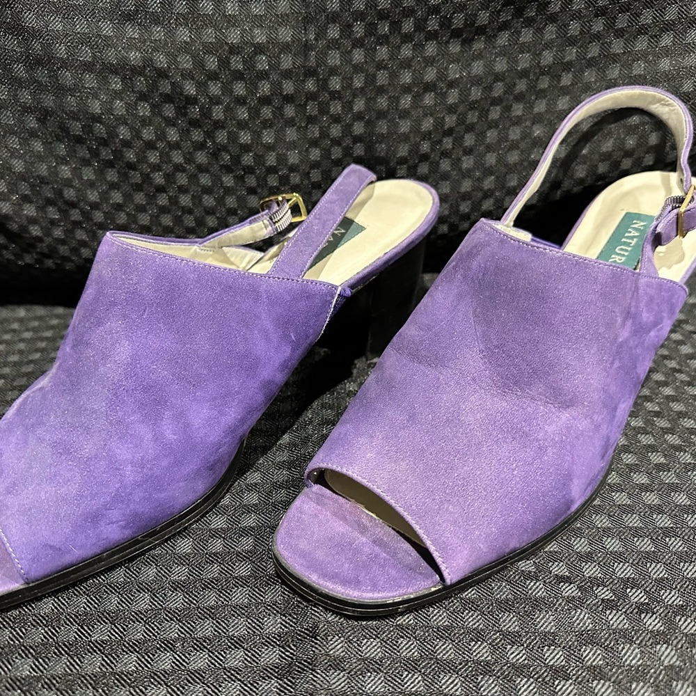 Naturalizer Purple Suede Women's Mules